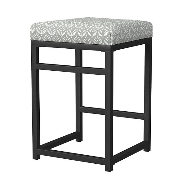 HomePop Open Back Metal Counter Stool