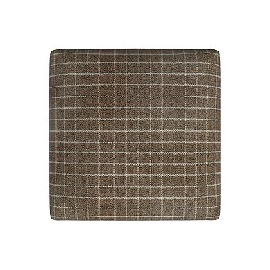 HomePop Square Plaid Counter Stool