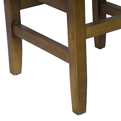 HomePop Square Plaid Counter Stool