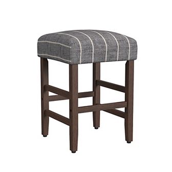 HomePop Square Plaid Counter Stool