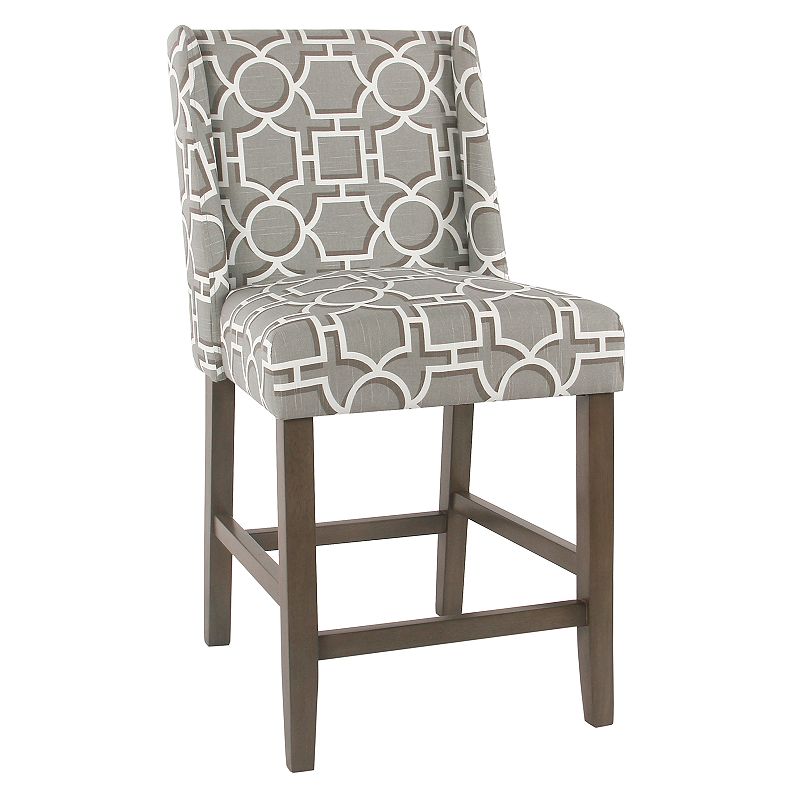 HomePop Dinah Modern Counter Stool, Grey - 73082392 - Furniture Complete your kitchens decor with this HomePop Din sku 73082392