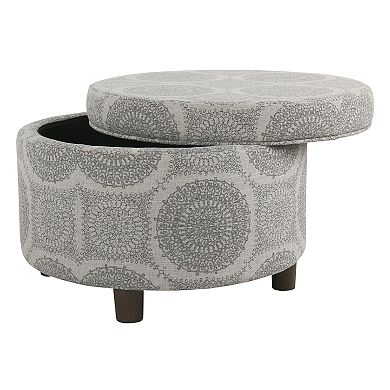 HomePop Round Storage Ottoman