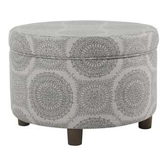 HomePop Round Storage Ottoman