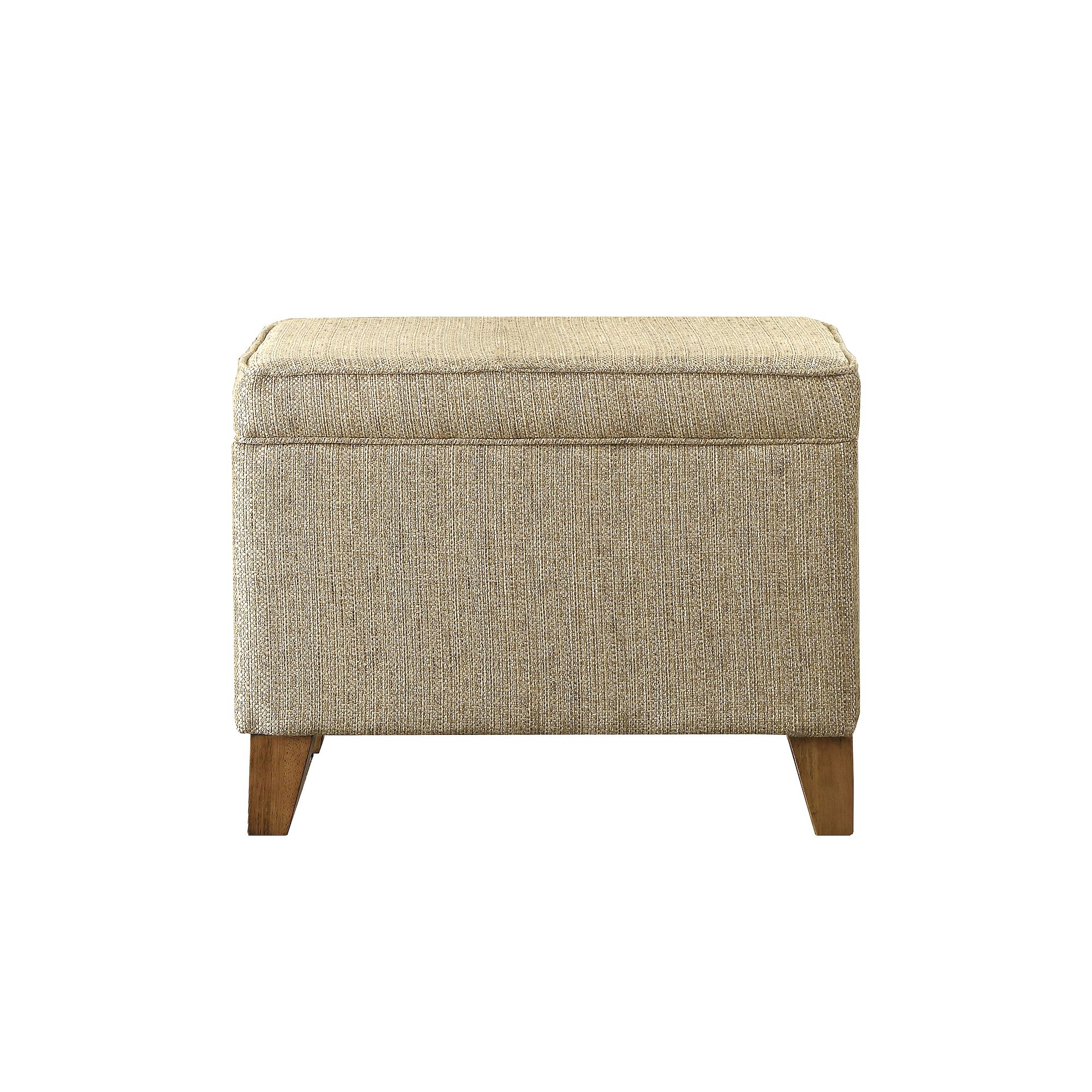 HomePop Medium Storage Ottoman, Ivory