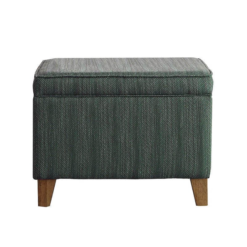 46200238 HomePop Medium Storage Ottoman, Blue sku 46200238