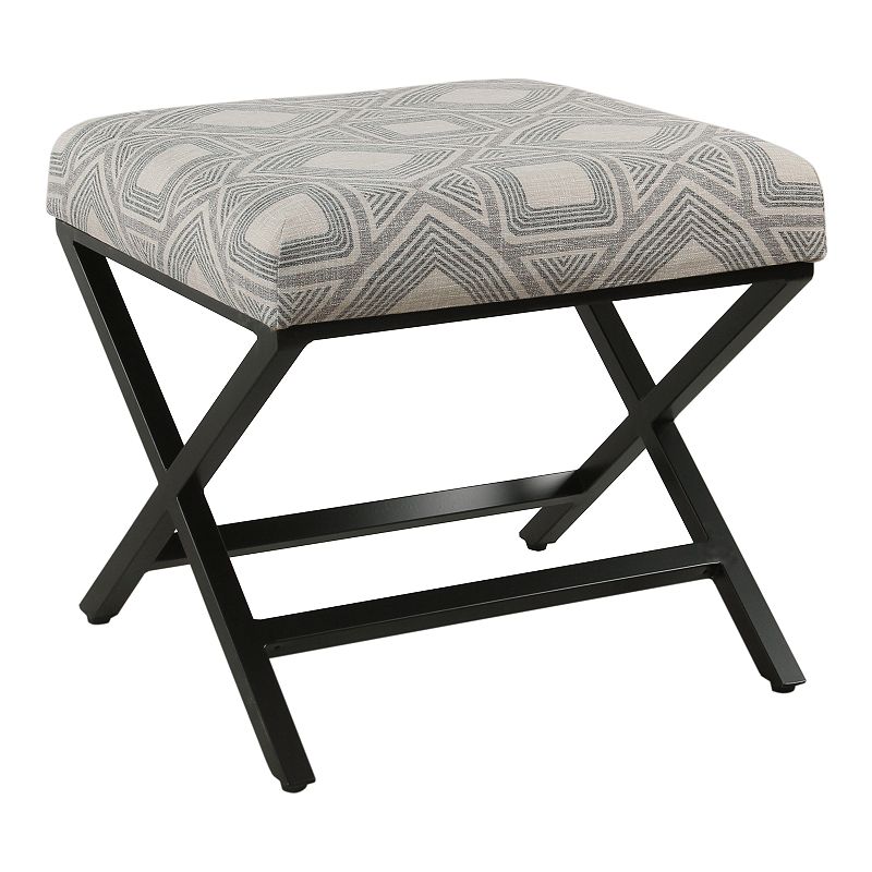 HomePop Padded Ottoman, Multicolor