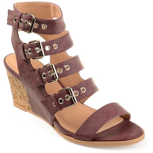 journee collection ramona women's wedge sandals