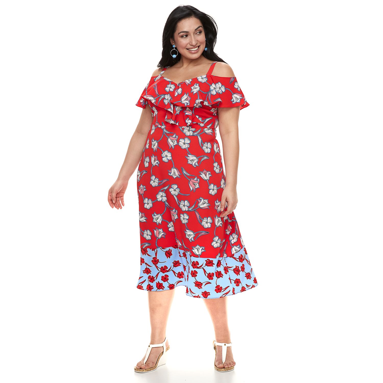 kohls cold shoulder dress