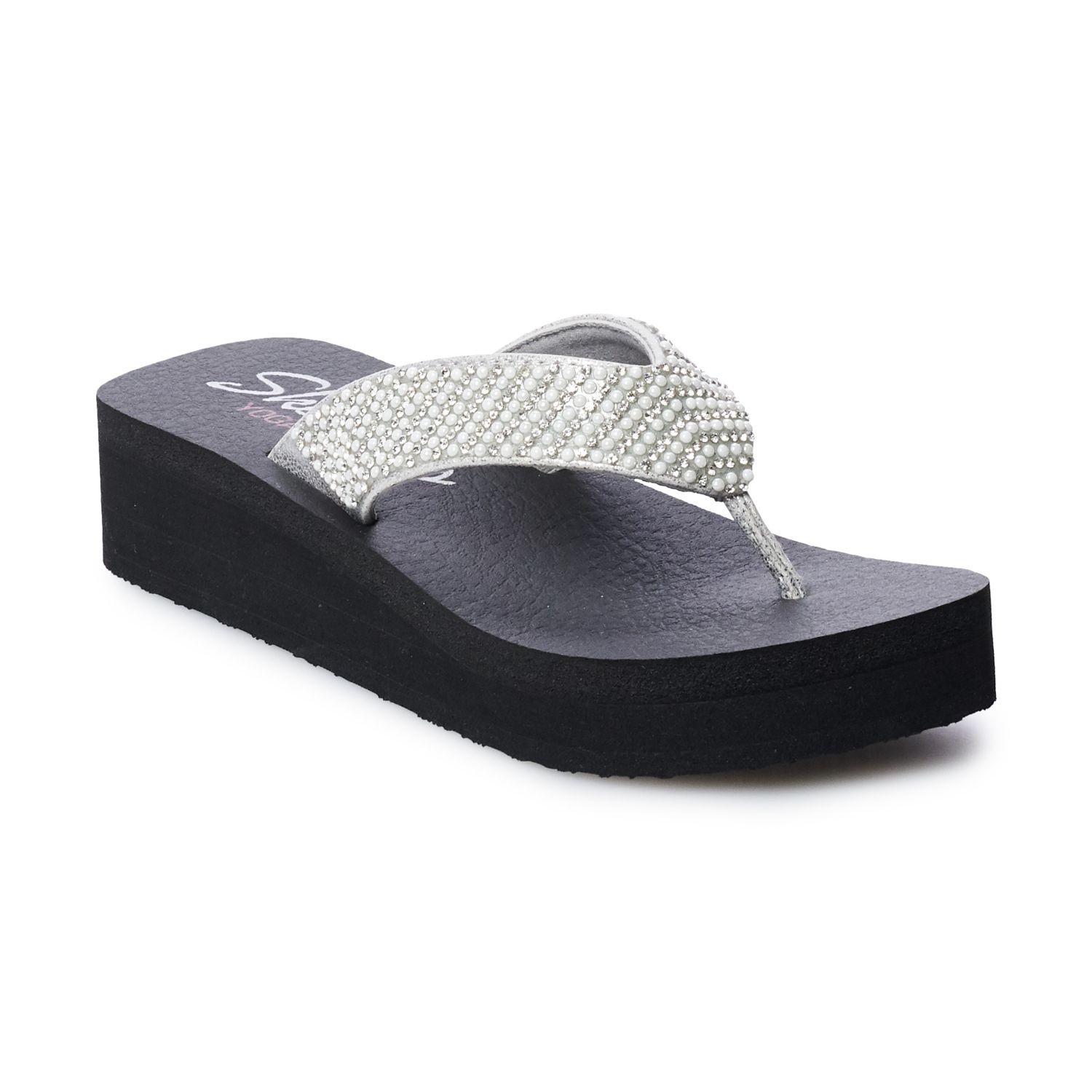 skechers cali women's vinyasa flip flop