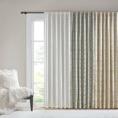 SunSmart Blackout 1-Panel Odessa Total Window Curtain