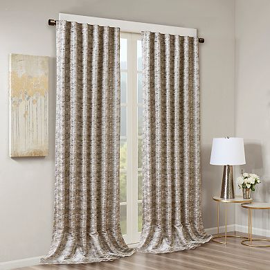 SunSmart Blackout 1-Panel Odessa Total Window Curtain