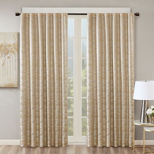 SunSmart Blackout 1-Panel Odessa Total Window Curtain