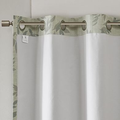 SunSmart Blackout 1-Panel April Botanical Window Curtain