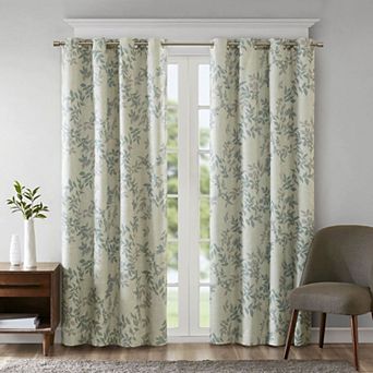 Madison Park Blackout 1-Panel April Botanical Window Curtain