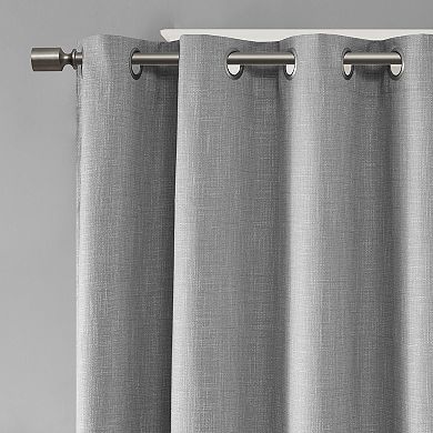 SunSmart Blackout 1-Panel Arlie Heathered Window Curtain