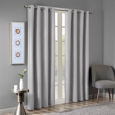 SunSmart Blackout 1-Panel Arlie Heathered Window Curtain