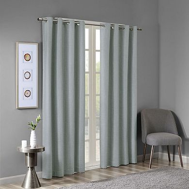 SunSmart Blackout 1-Panel Arlie Heathered Window Curtain