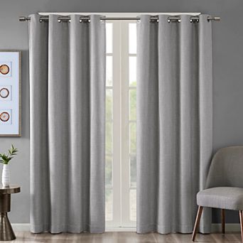 Madison Park Blackout 1-Panel Arlie Heathered Window Curtain
