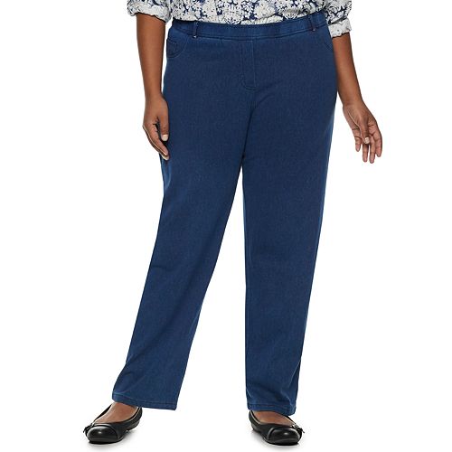 Plus Size Cathy Daniels Pull-On Straight Leg Pants