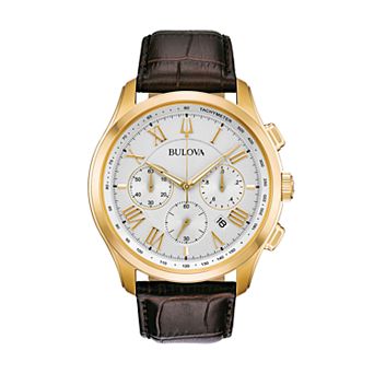 Bulova Men's Classic Wilton Leather Chronograph Watch - 97B169