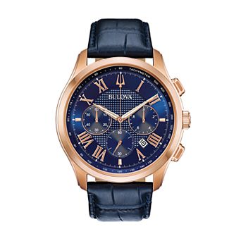Bulova Men's Classic Wilton Leather Chronograph Watch - 97B170