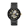 Bulova Men's Modern Automatic Black Ion-Plated Stainless Steel Skeleton Watch - 98A203