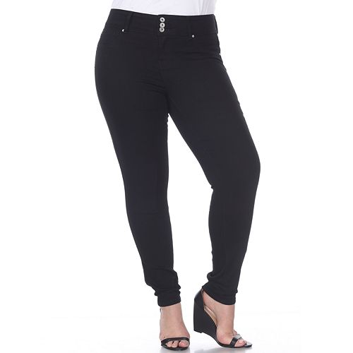 high rise white skinny jeans