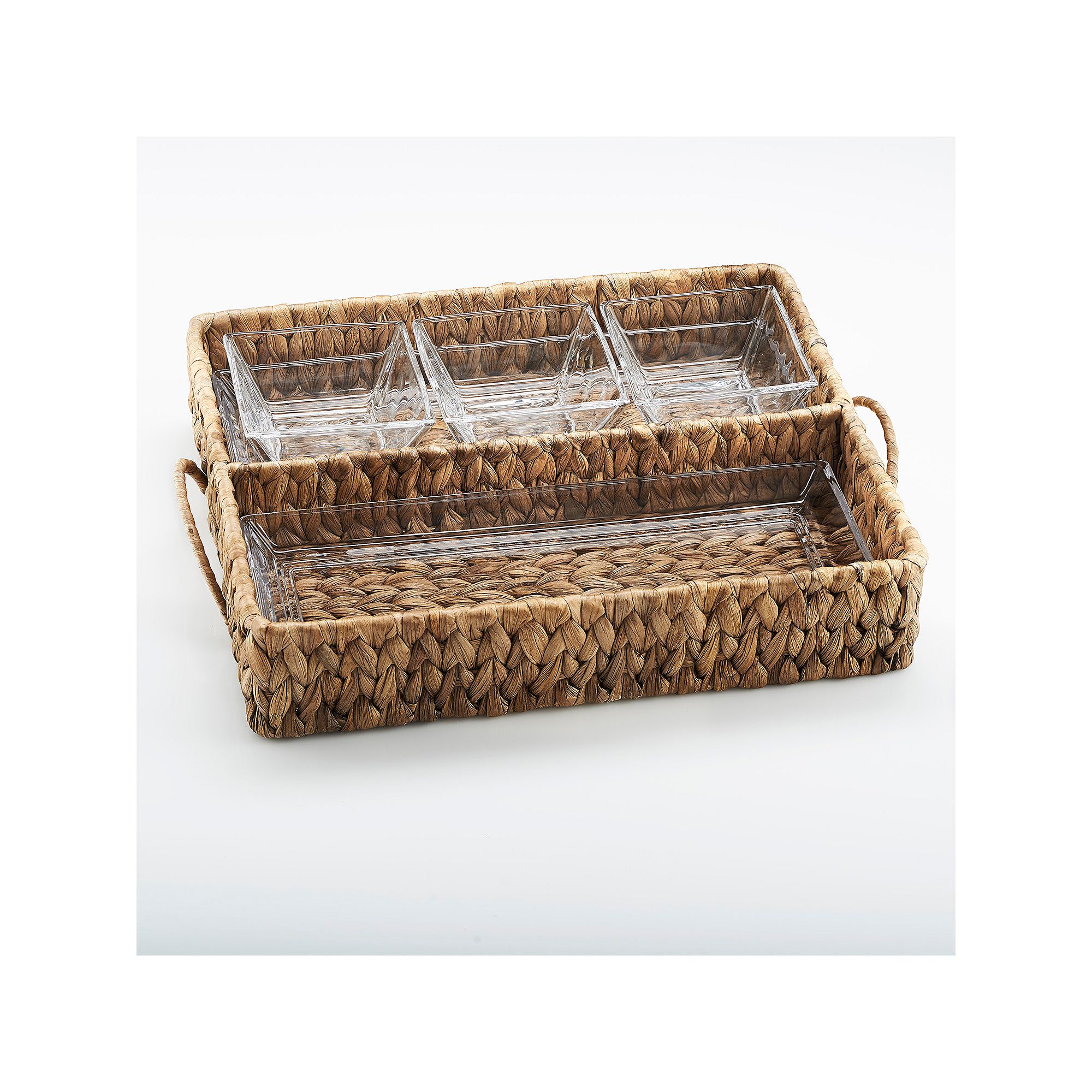 Artland Garden Terrace Double Tray Server, Brown