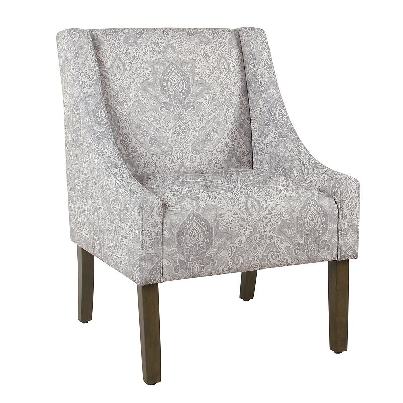 HomePop Modern Swoop Accent Chair, Grey - 39501028 - Furniture With a modern pattern and a classic design, this H sku 39501028