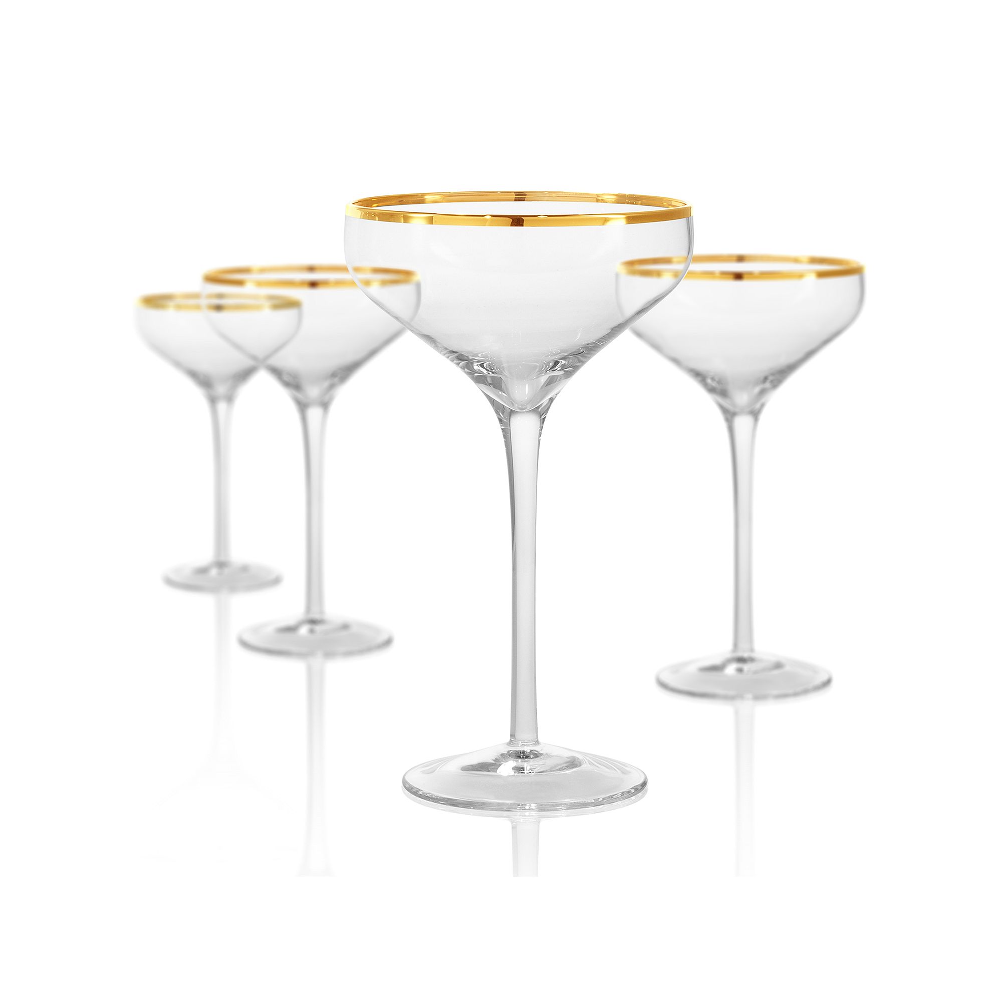 Artland 4-piece Gold Band Champagne Coupe Set
