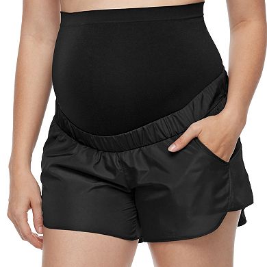 Maternity a:glow Full Belly Panel Running Shorts