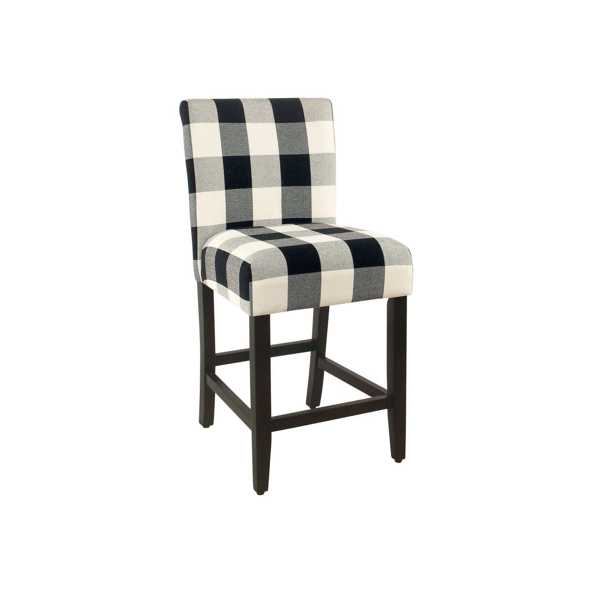 HomePop Classic Parsons Counter Stool, Black White