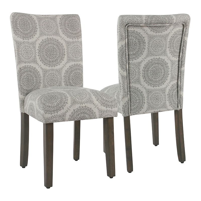 HomePop Parsons Dining Chair 2-piece Set, Grey