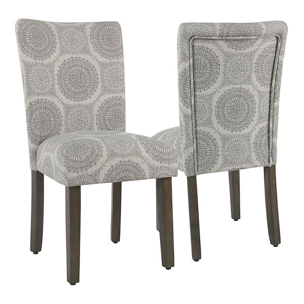 Homepop Parsons Dining Chair 2 Piece Set, Cream Parsons Dining Chairs