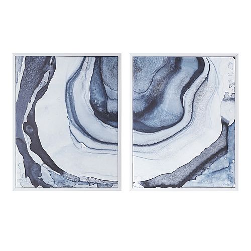 Madison Park Agate Canvas Wall Art 2piece Set