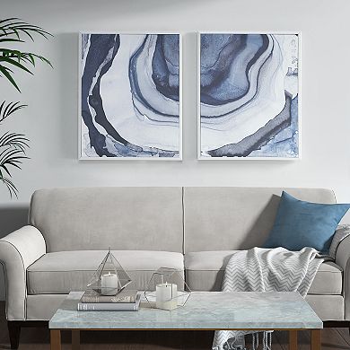 Madison Park Agate Canvas Wall Art 2-piece Set