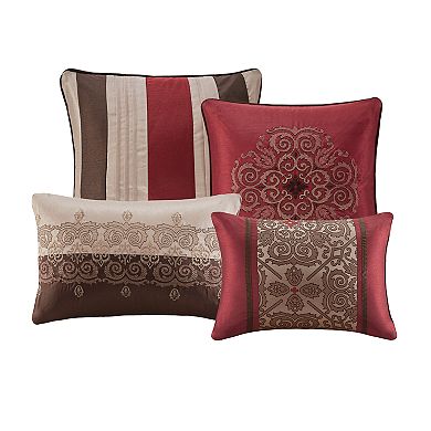 Madison Park Essentials Parker 24-piece Complete Comforter Set with Sheets and Curtains