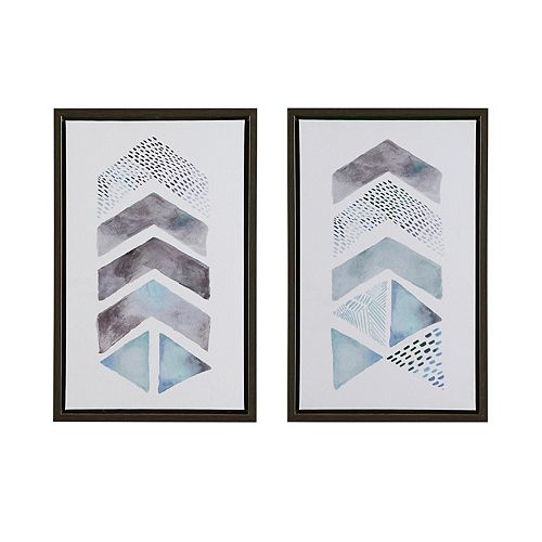 Urban Habitat This & That Way Framed Canvas Wall Art 2piece Set