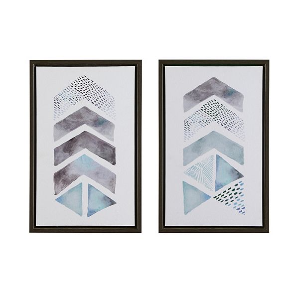 Urban Habitat This & That Way Framed Canvas Wall Art 2piece Set