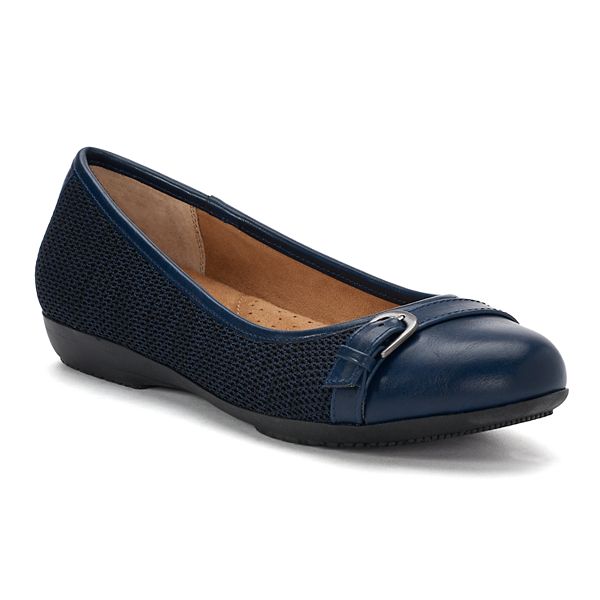 kohls navy flats