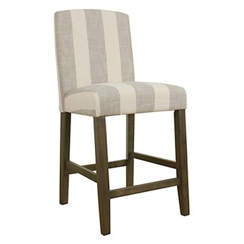 HomePop Curved Back Bar Stool