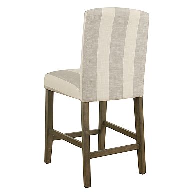 HomePop Curved Back Bar Stool