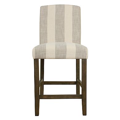 HomePop Curved Back Bar Stool