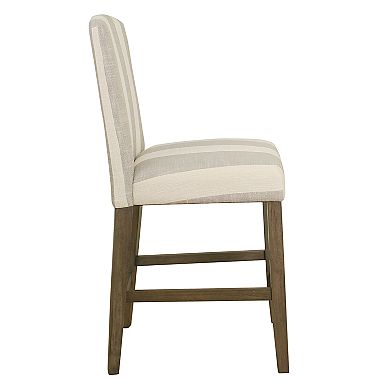 HomePop Curved Back Bar Stool