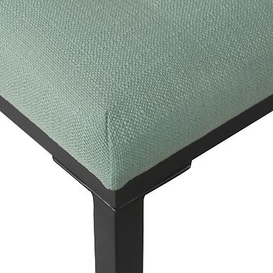 HomePop Velvet Tufted Ottoman