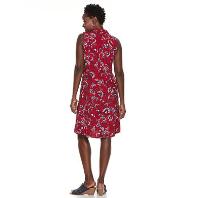 Women's Croft & Barrow® Print Shirt Dress