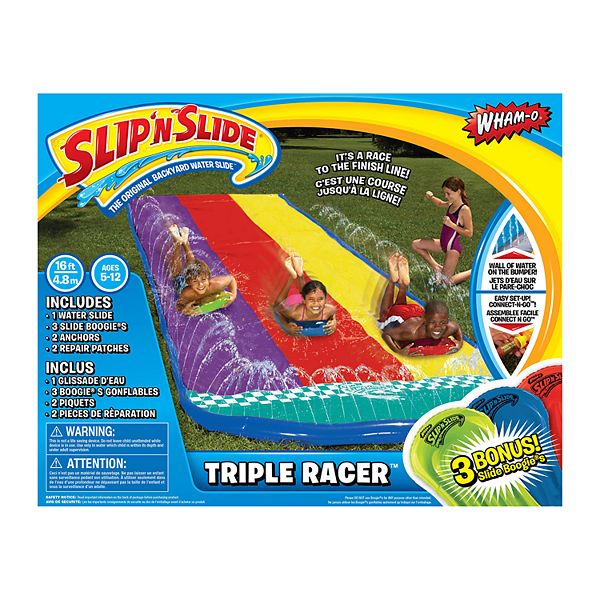 Slip N' Slide Triple Racer with Slide Boogies 