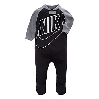 Baby Boy Nike Futura Black Footed One Piece Coverall