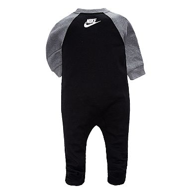 Baby Boy Nike Futura Black Footed Sleep & Play One Piece Pajamas