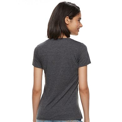 Juniors' Mighty Fine "Love What You Do" V-Neck Tee